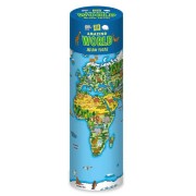 Amazing World Map Puzzle in a tube 250 bitar